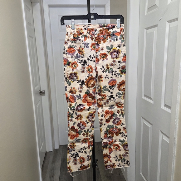 Anthropologie Denim - Anthropologie Pilcro High-rise Floral Ankle Slim Straight Jeans
